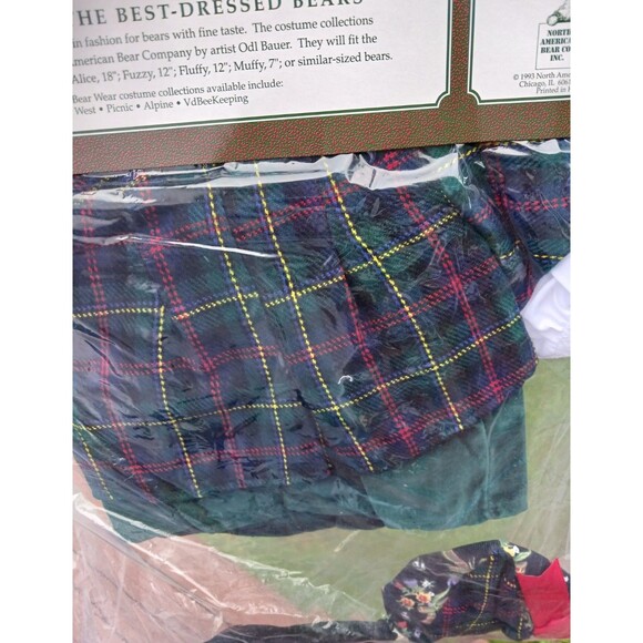 NEW 1993 VanderBear Wear ALICE Clothing Highland Fling Scottish Dance Collection - Picture 5 of 8